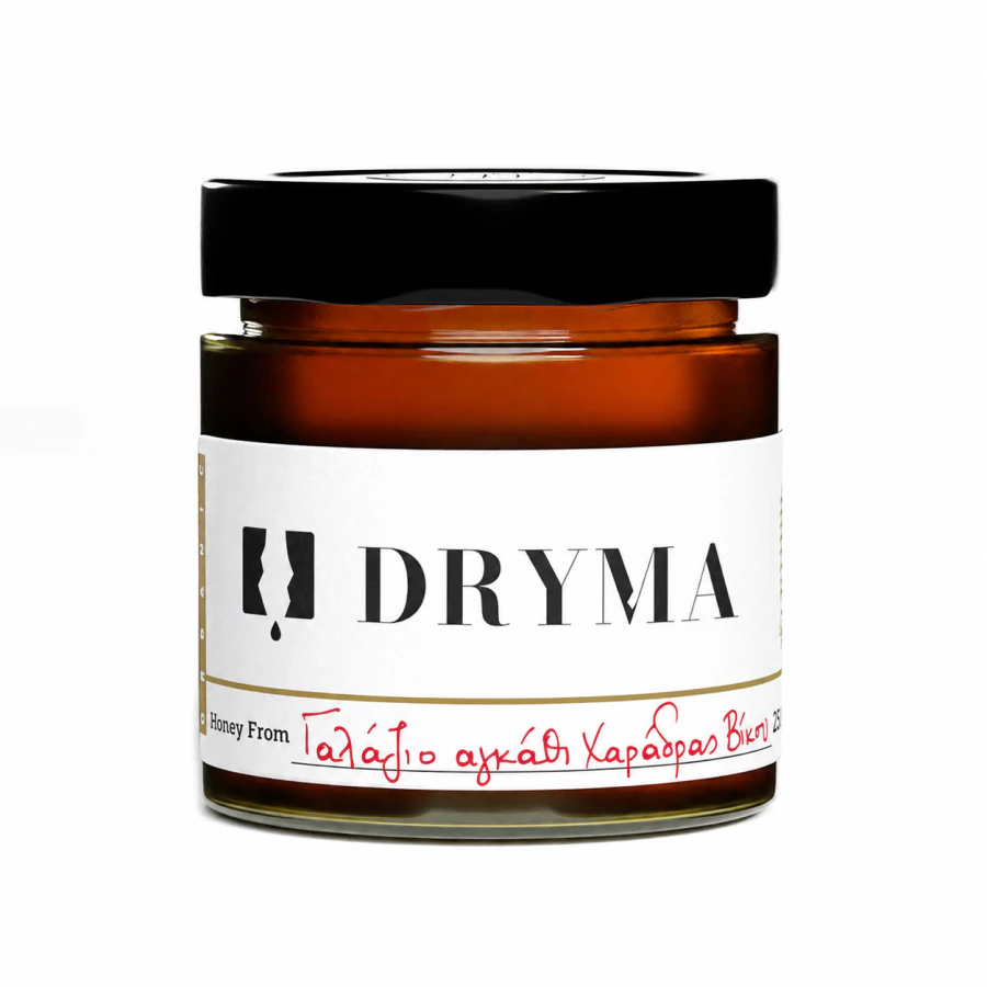 DRYMA Vikos Gorge Blue Thistle Organic Honey jar
